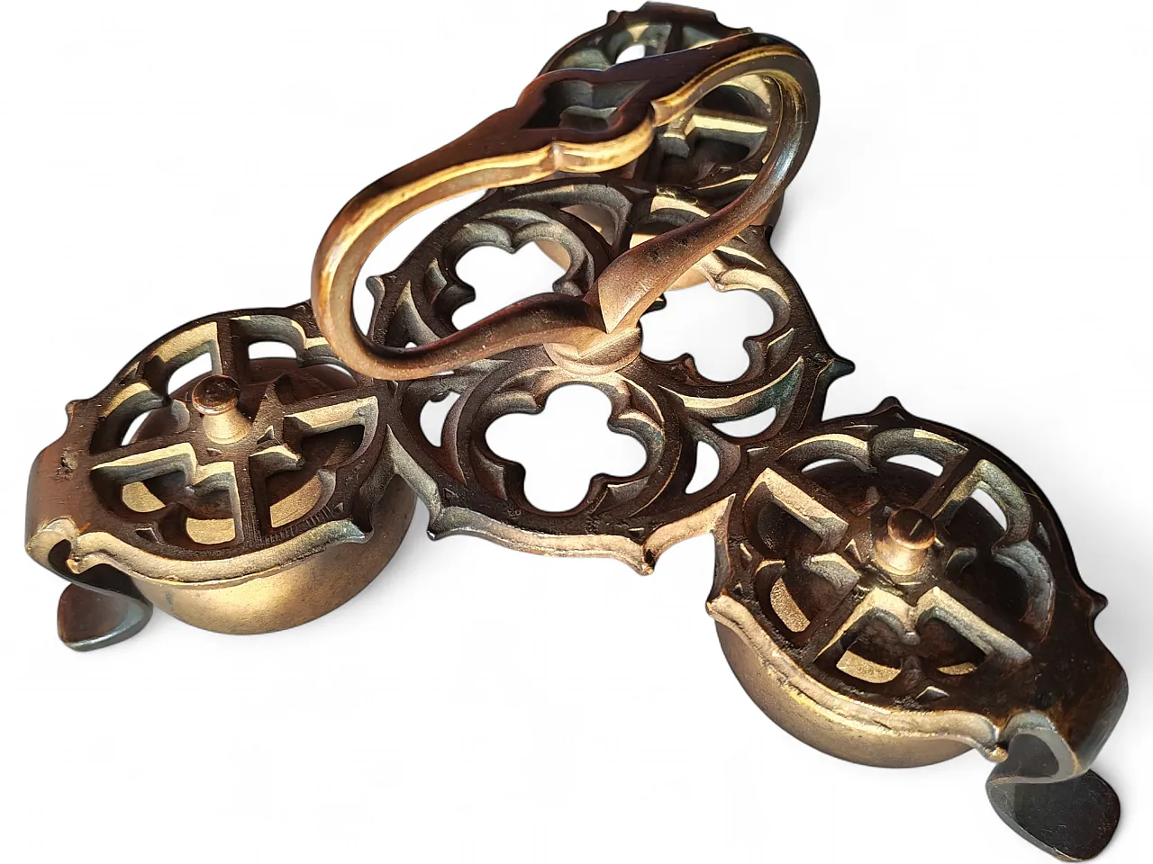 Three-tone brass liturgical bell, 19th century 6