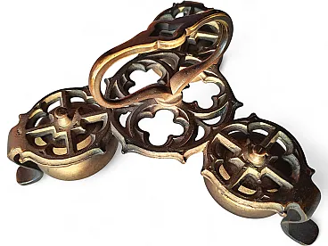 Three-tone brass liturgical bell, 19th century