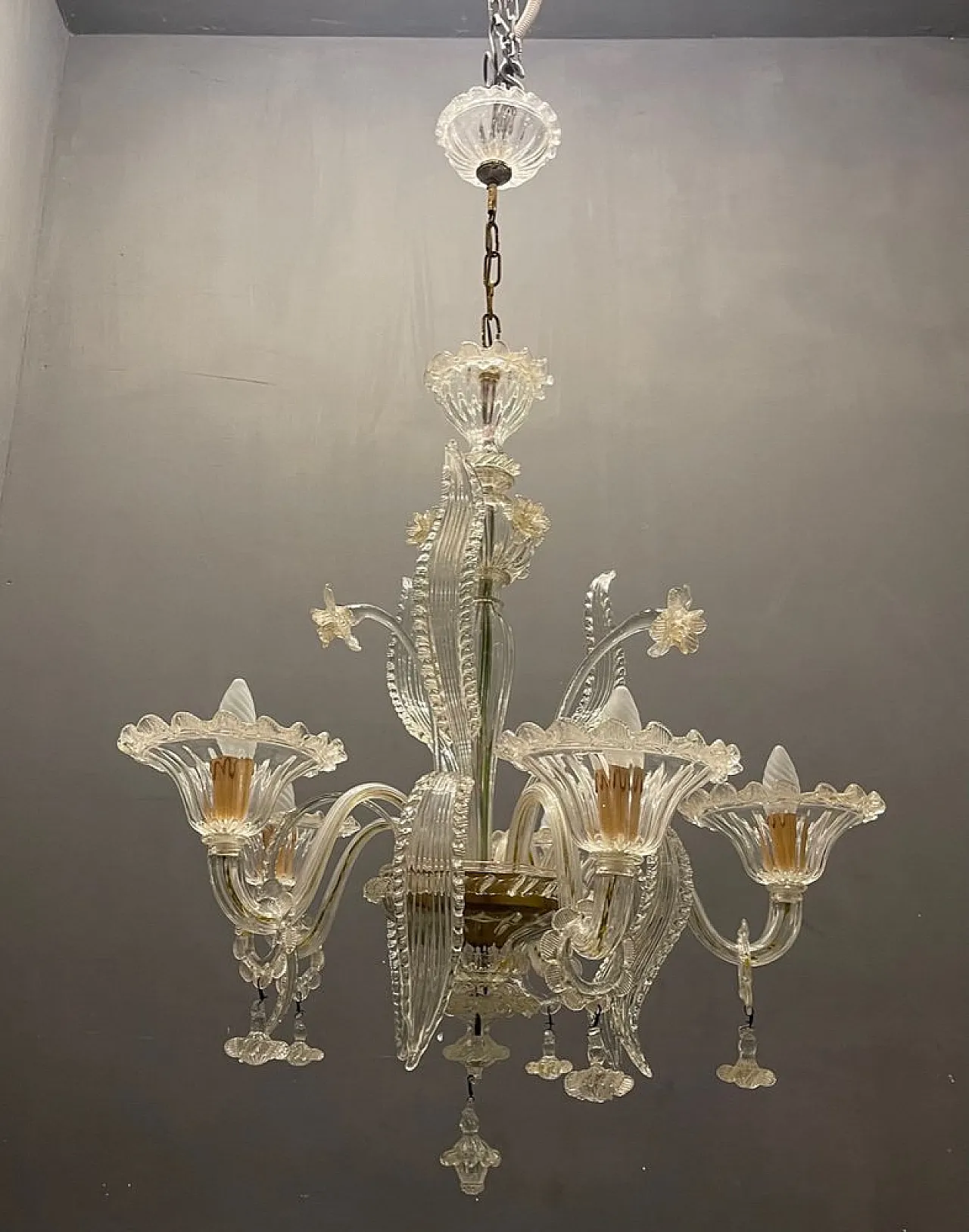 Murano glass chandelier by Made Murano Glass, 1960s 1