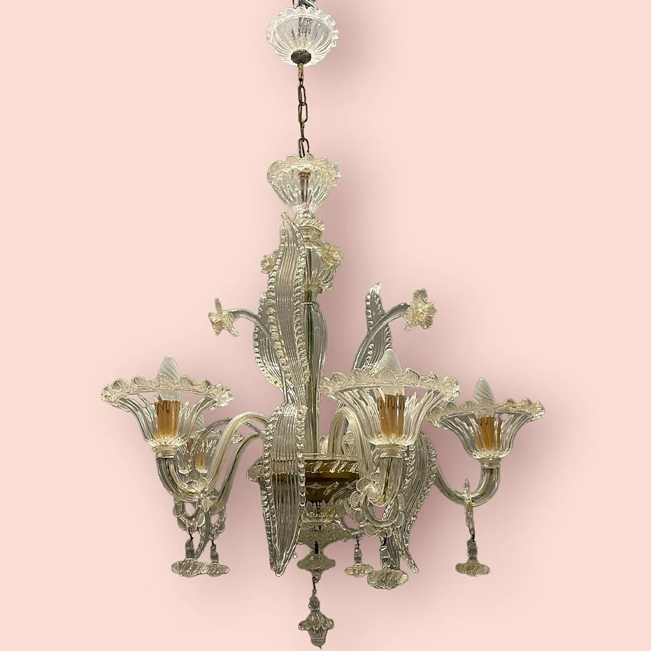 Murano glass chandelier by Made Murano Glass, 1960s 8
