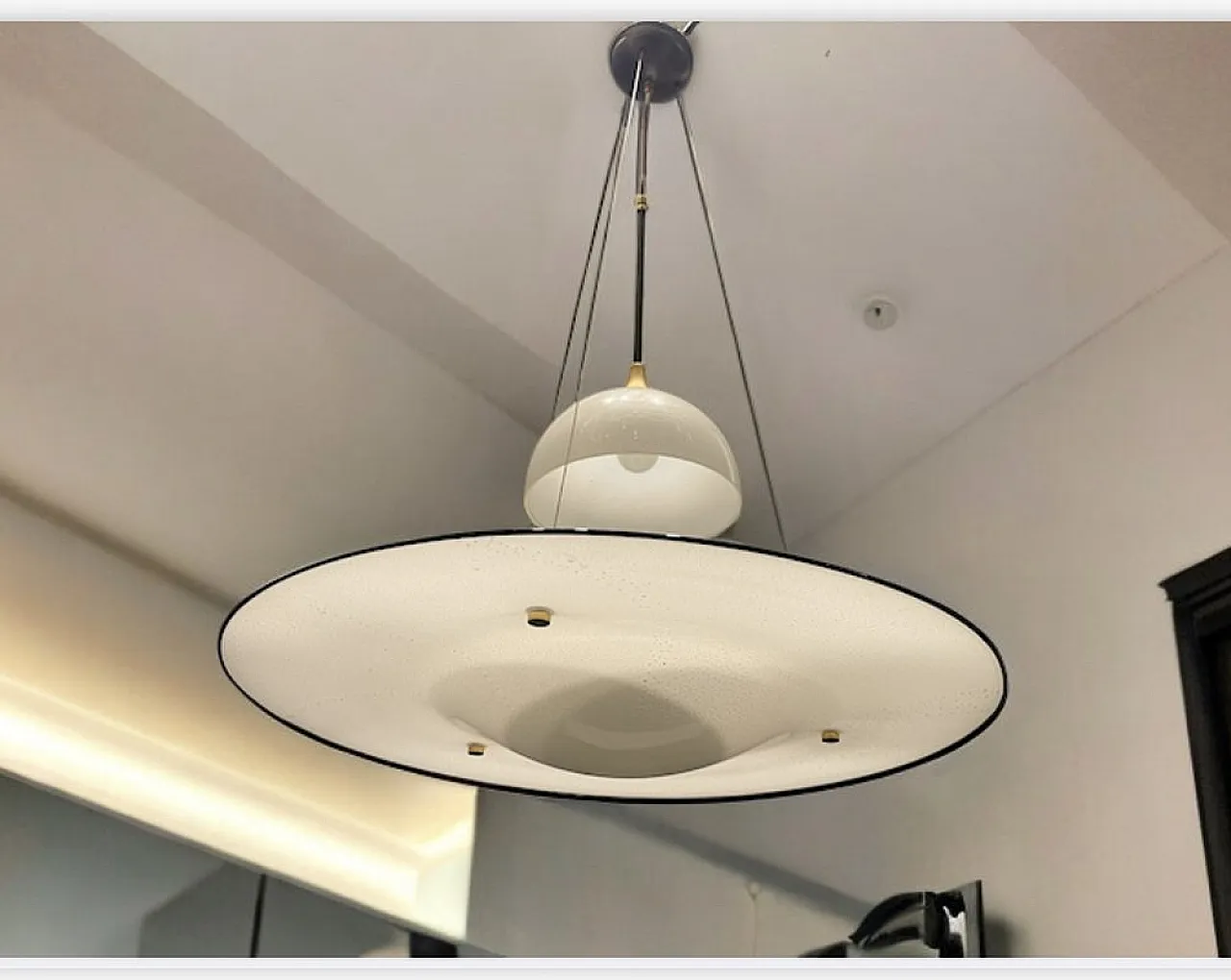 Large architectural pendant lamp in Murano glass by Made Murano Glass, 1980s 2