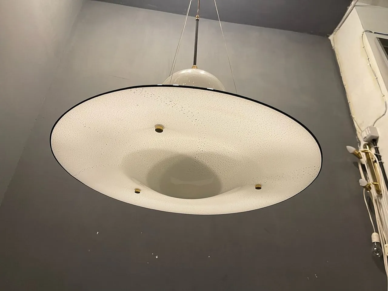 Large architectural pendant lamp in Murano glass by Made Murano Glass, 1980s 3