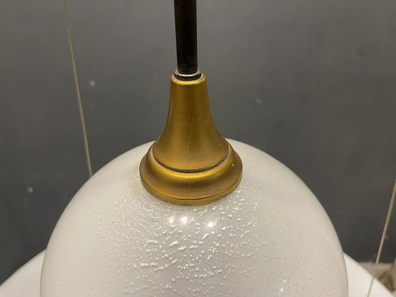 Large architectural pendant lamp in Murano glass by Made Murano Glass, 1980s 10