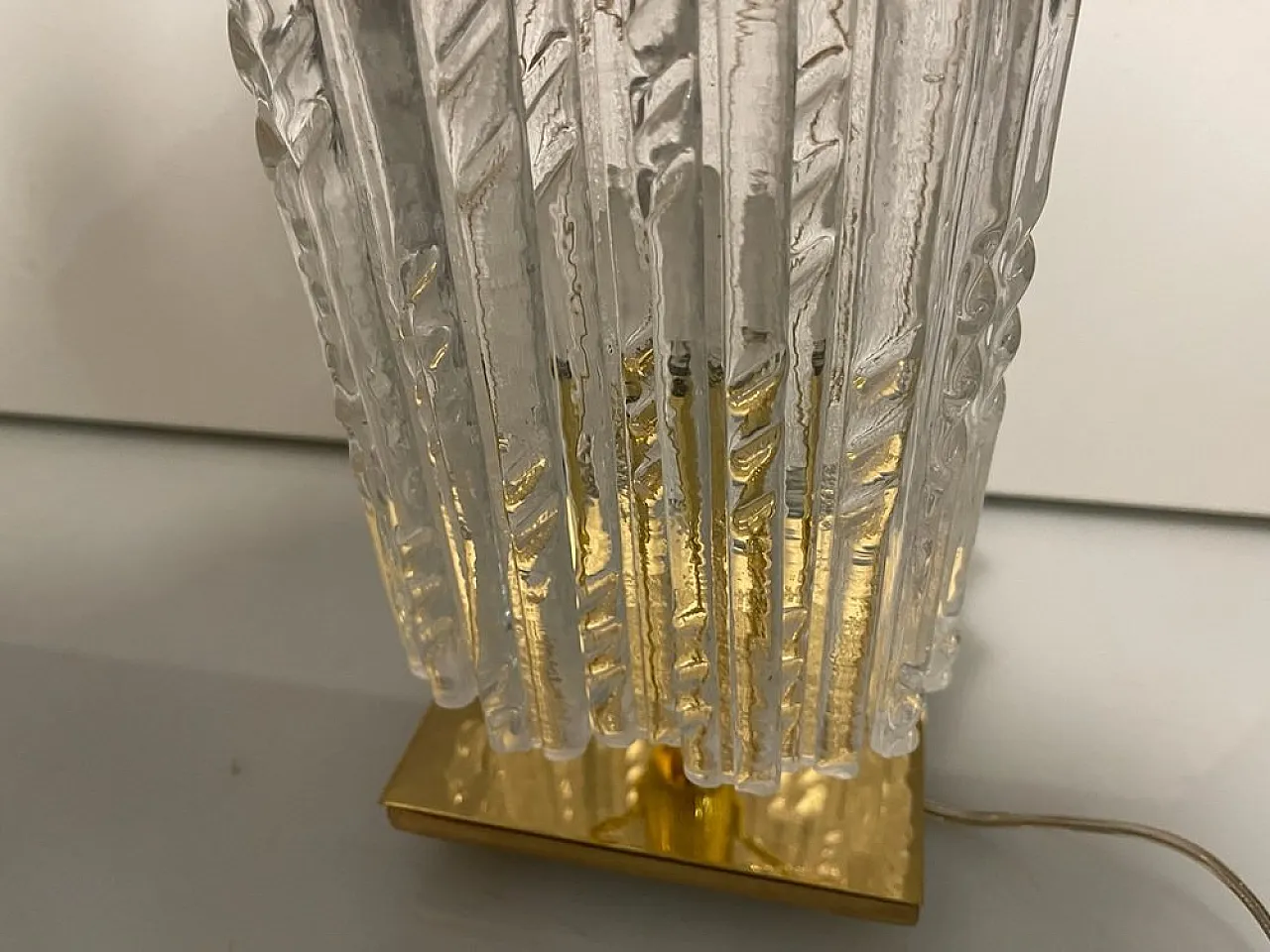 Pair of Murano glass table lamps, 1980s 4