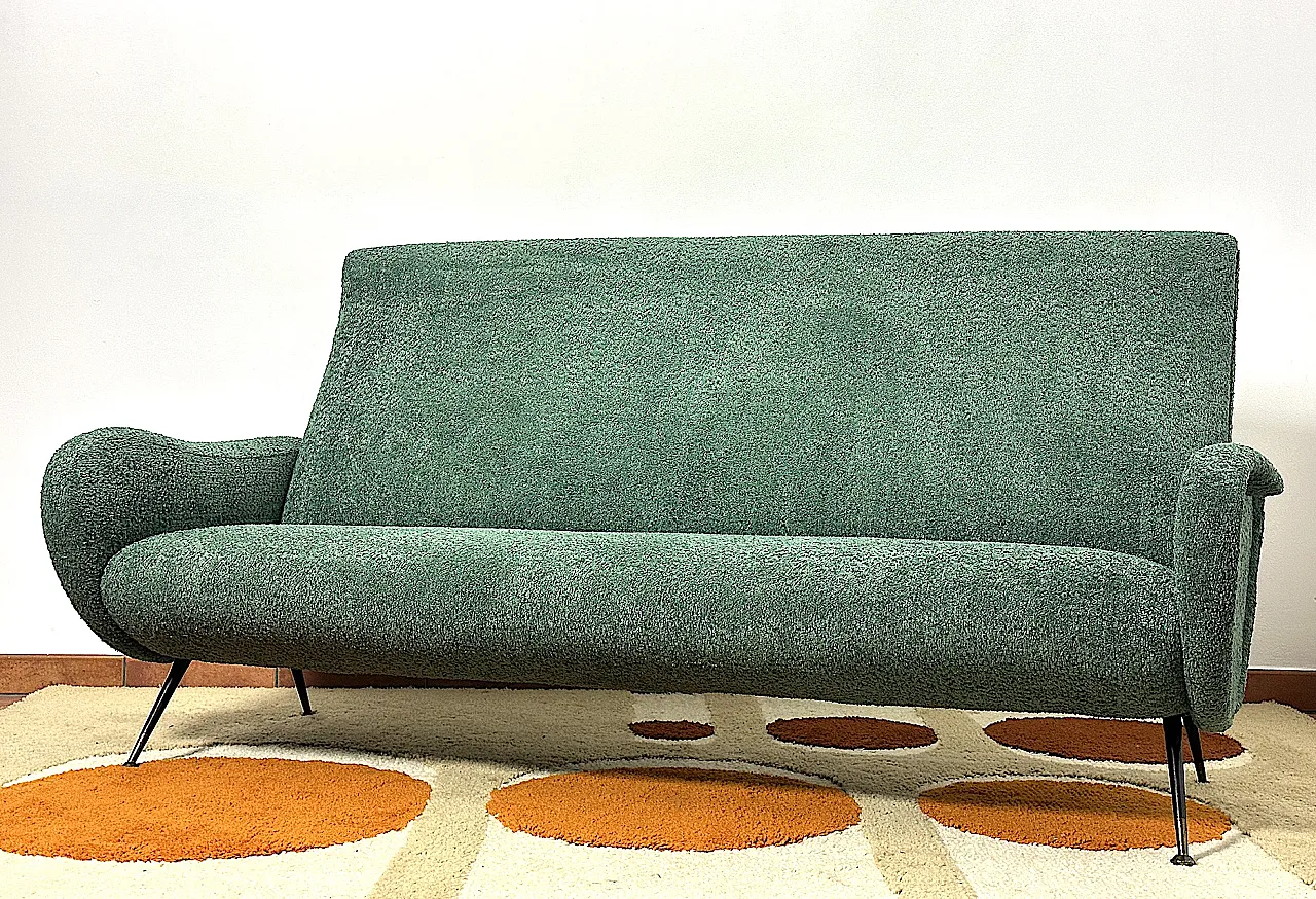 Lady 3 seater Sofa in Marco Zanuso style,  1950s 3