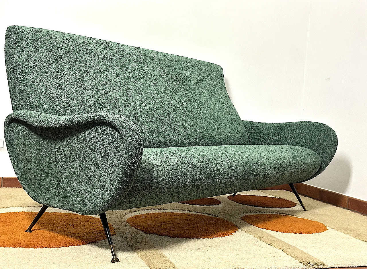 Lady 3 seater Sofa in Marco Zanuso style,  1950s 11