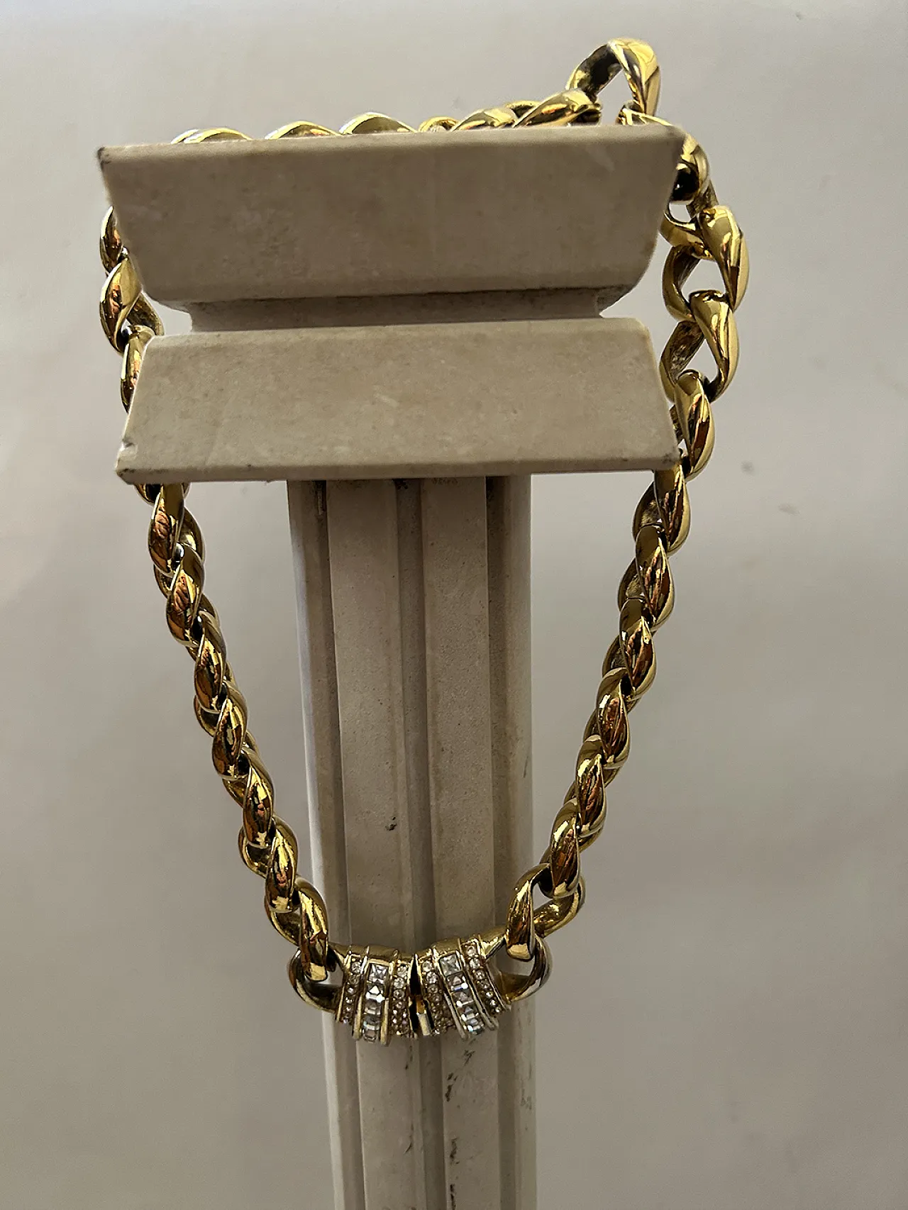 Grossè choker Swarovsky and gilded bronze, 1950s 1