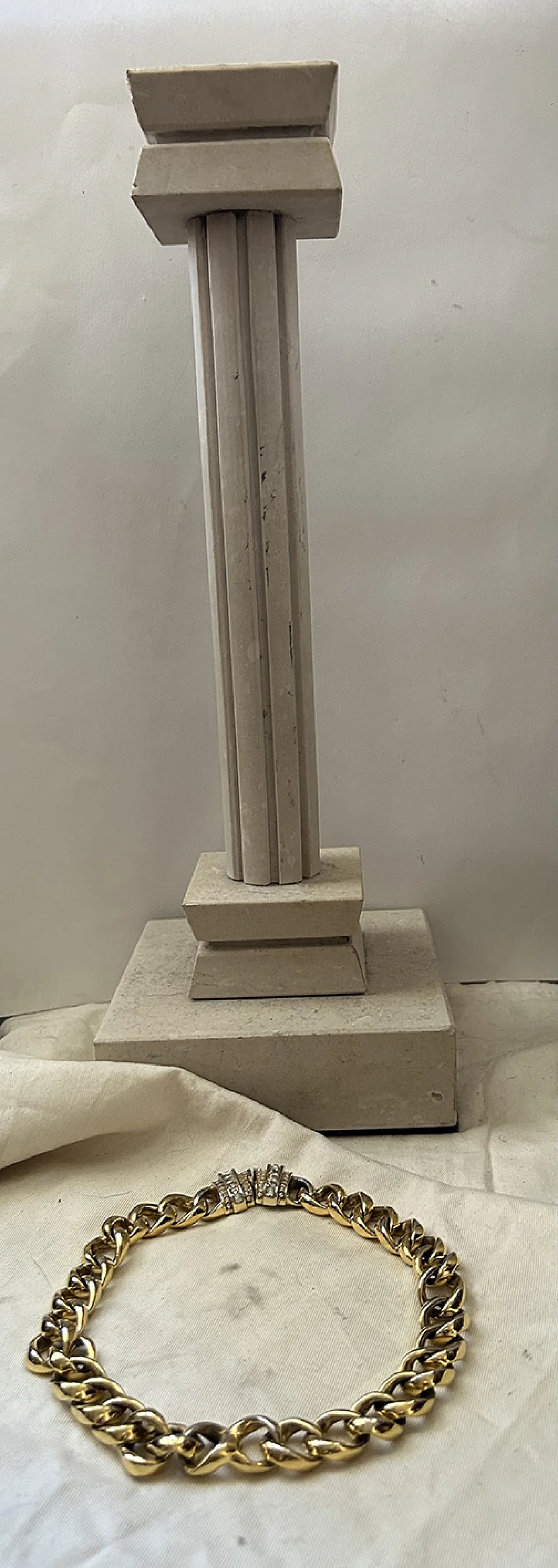 Grossè choker Swarovsky and gilded bronze, 1950s 5