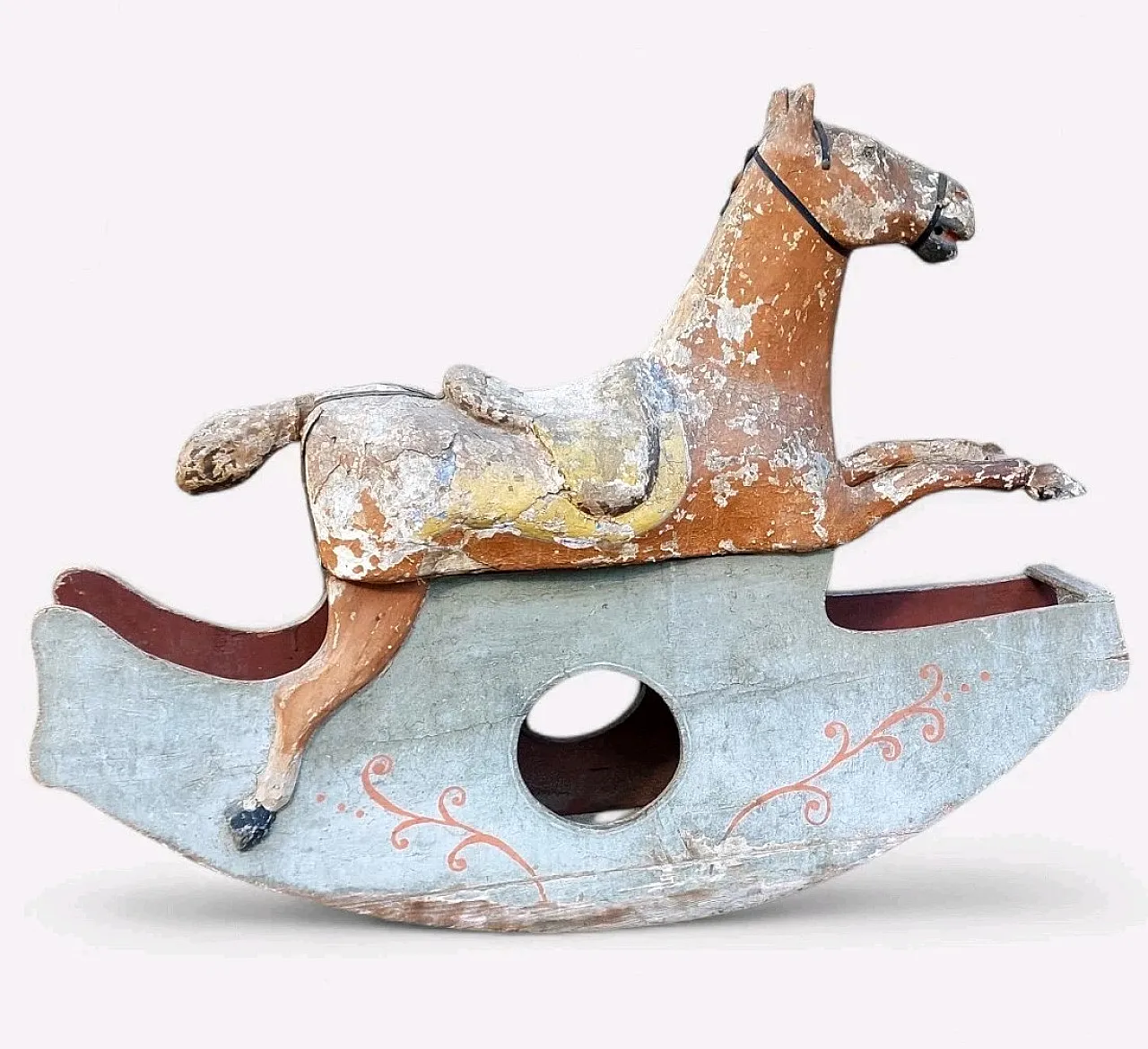 Rocking horse made of wood and papier-mâché, mid-19th century 1