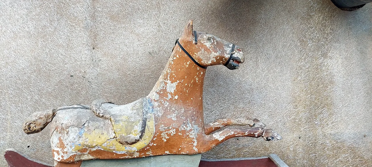 Rocking horse made of wood and papier-mâché, mid-19th century 6