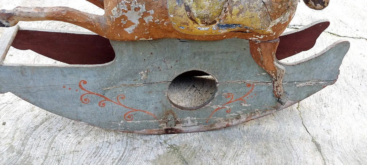 Rocking horse made of wood and papier-mâché, mid-19th century 10