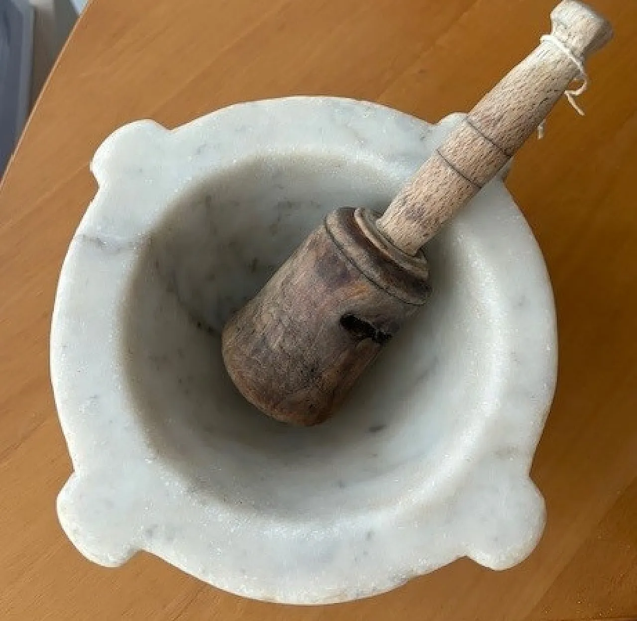 Mortaio in marmo, primo '900 1