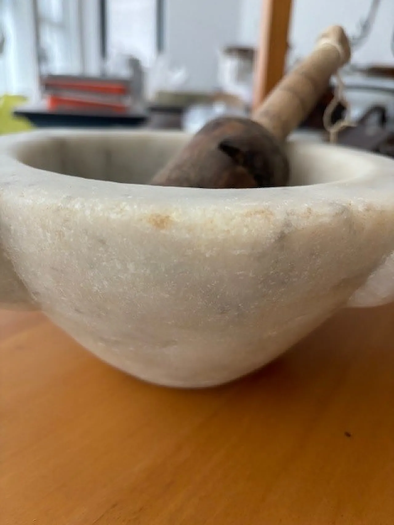 Mortaio in marmo, primo '900 2