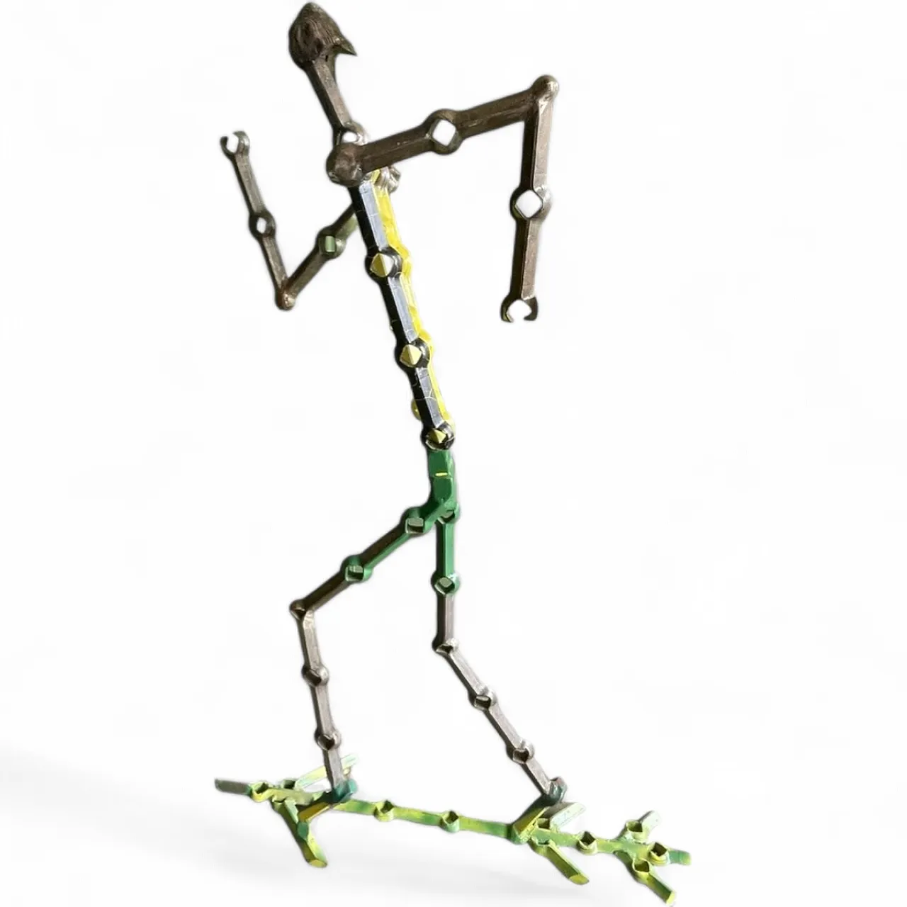 Americo Gianmateo, Large sculpture of Usain Bolt, early 21st century, wrought iron 13
