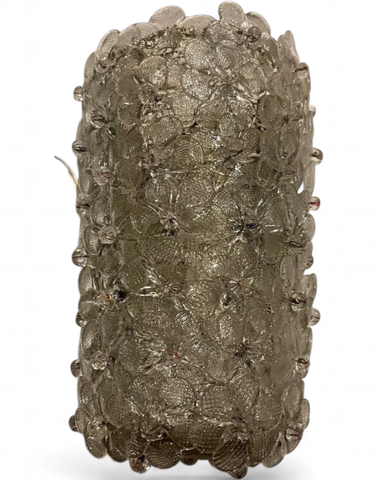 Applique floreale in vetro di Murano attribuita a Seguso, anni '60 7