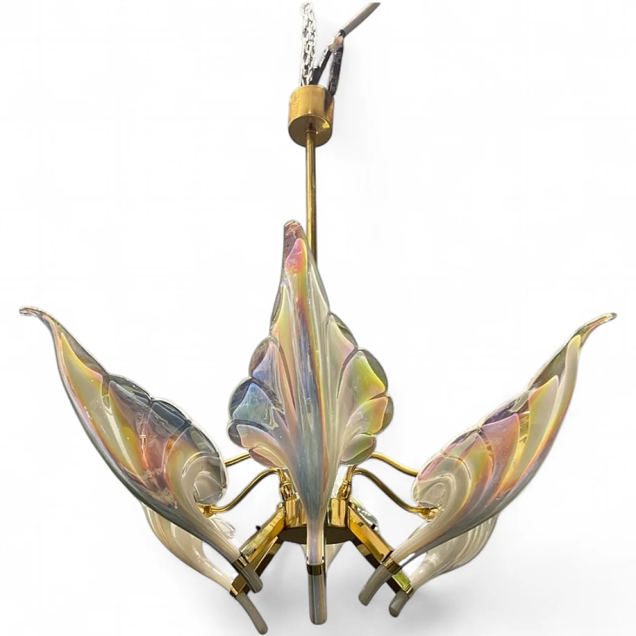Lampadario in vetro di Murano di Seguso, anni '60 13
