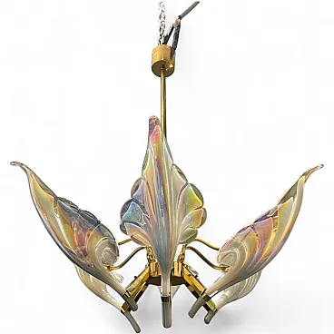 Lampadario in vetro di Murano di Seguso, anni '60