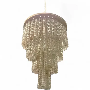 Mid-Century glass chandelier, 1960s