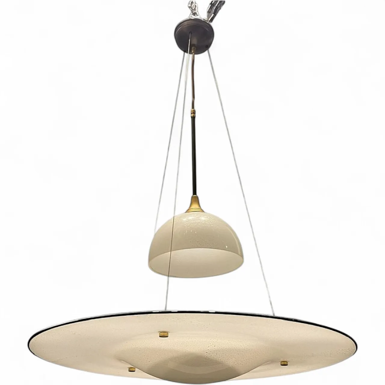 Large architectural pendant lamp in Murano glass by Made Murano Glass, 1980s 12