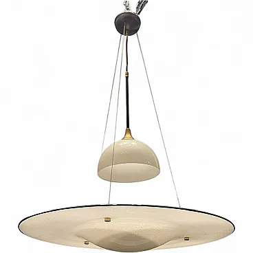 Large architectural pendant lamp in Murano glass by Made Murano Glass, 1980s