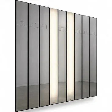 Sistema di specchi modulari Gronda di Luciano Bertoncini, Elco, Italia