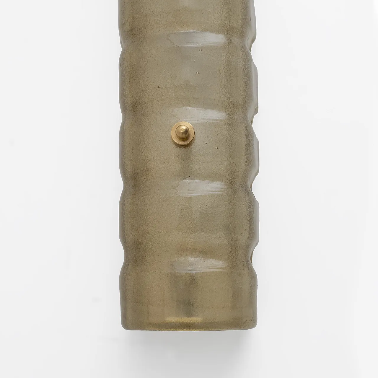 Pair of Murano frosted glass and brass wall sconces, 2000s 6