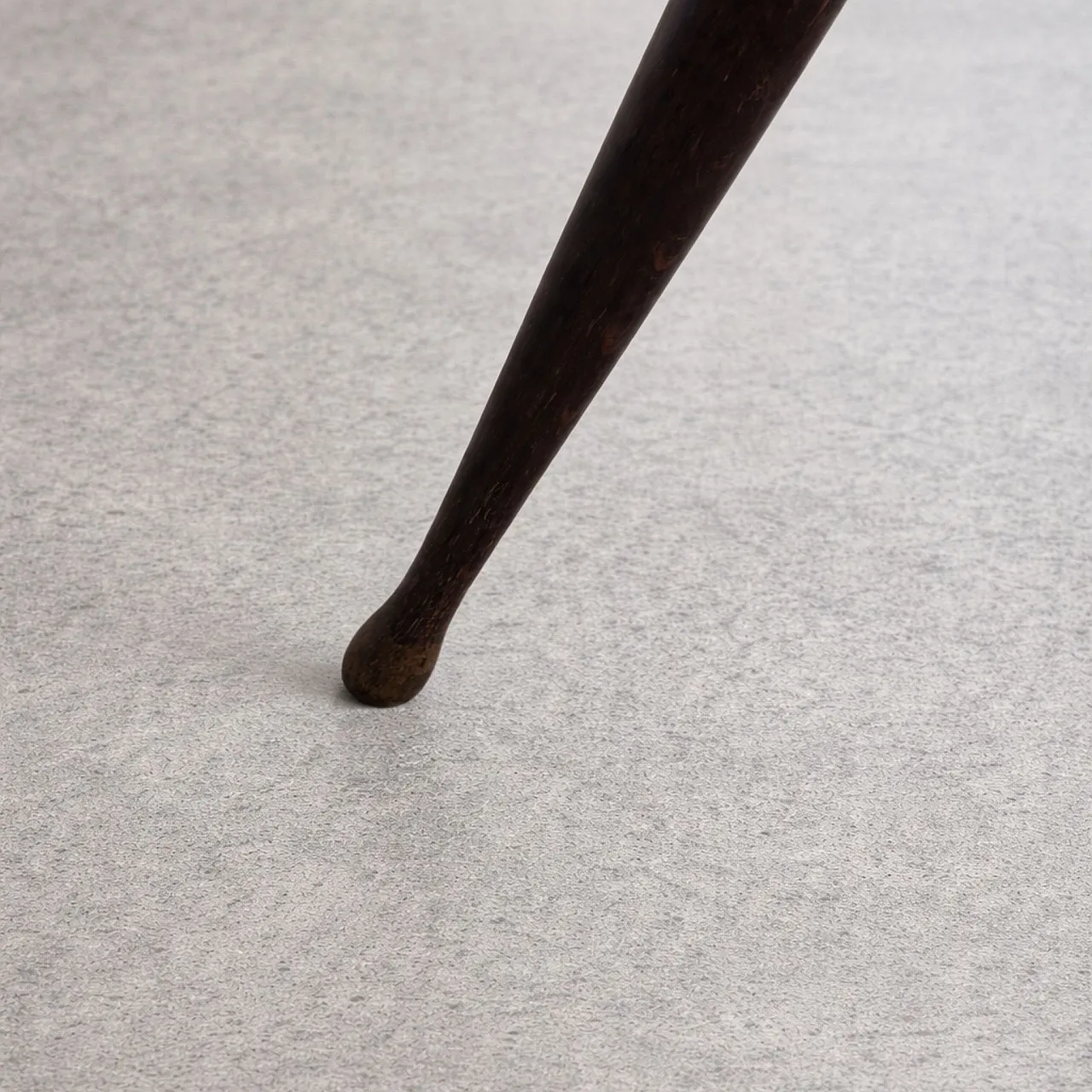 Tavolo da caffè in legno ottone e vetro stile Fontana Arte, anni '50 2