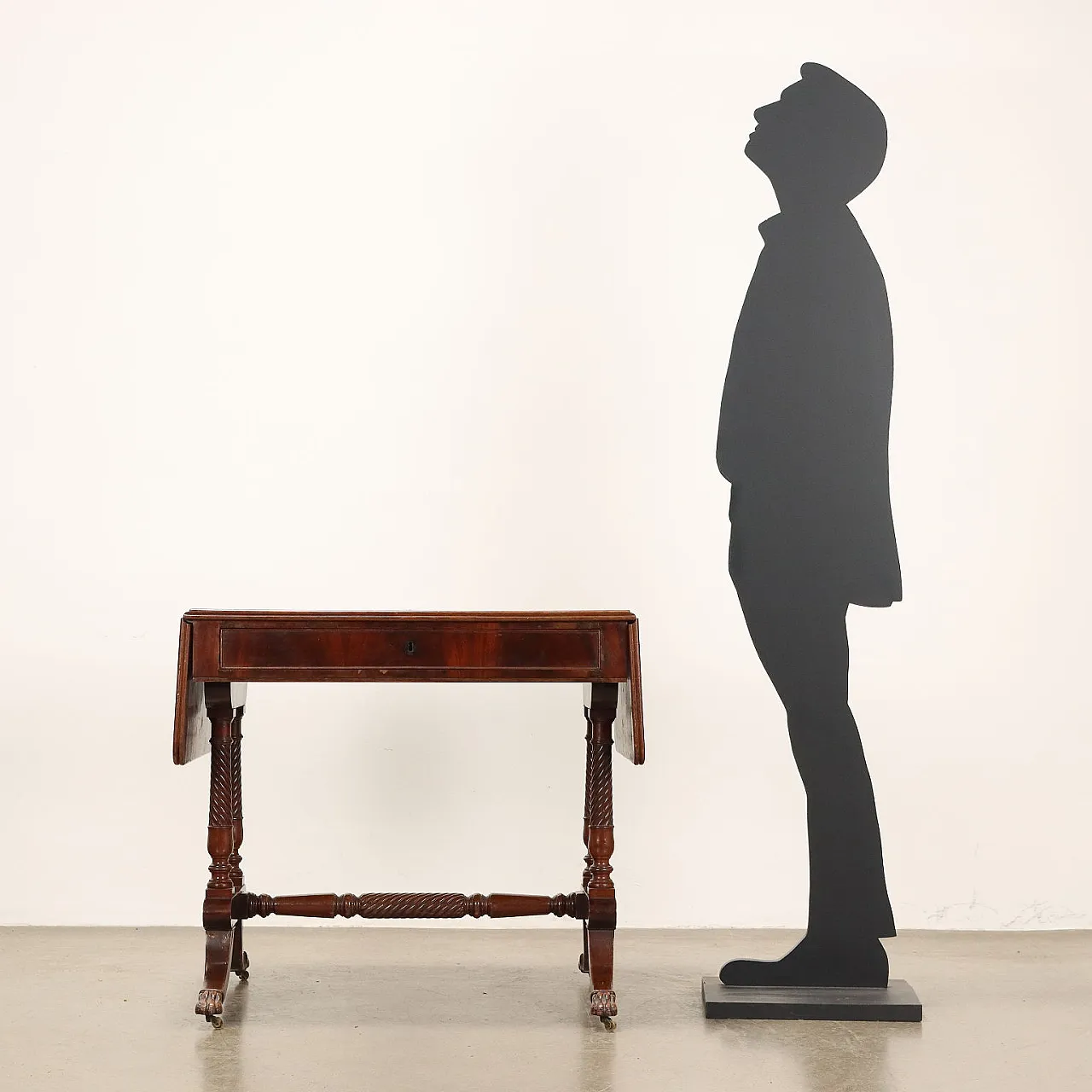 Regency writing desk in mahogany with drawers, 19th century 2