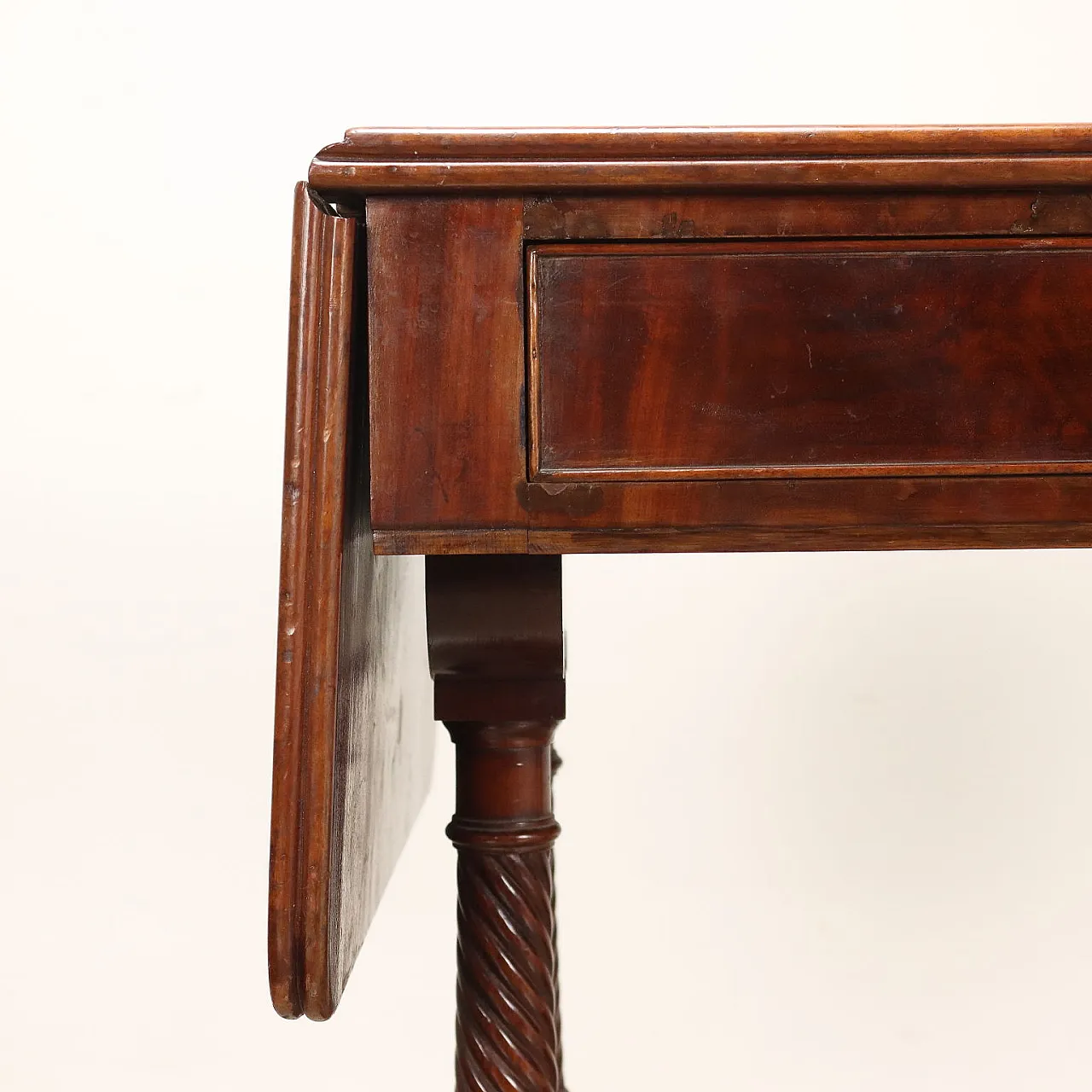 Regency writing desk in mahogany with drawers, 19th century 7