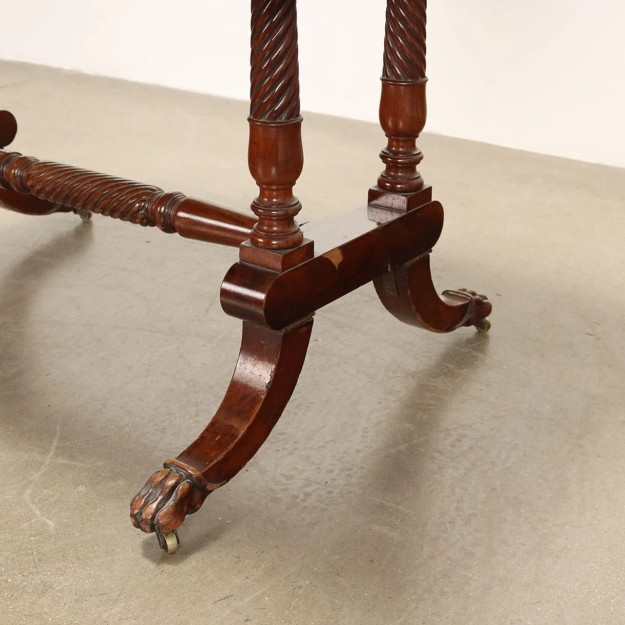 Regency writing desk in mahogany with drawers, 19th century 8