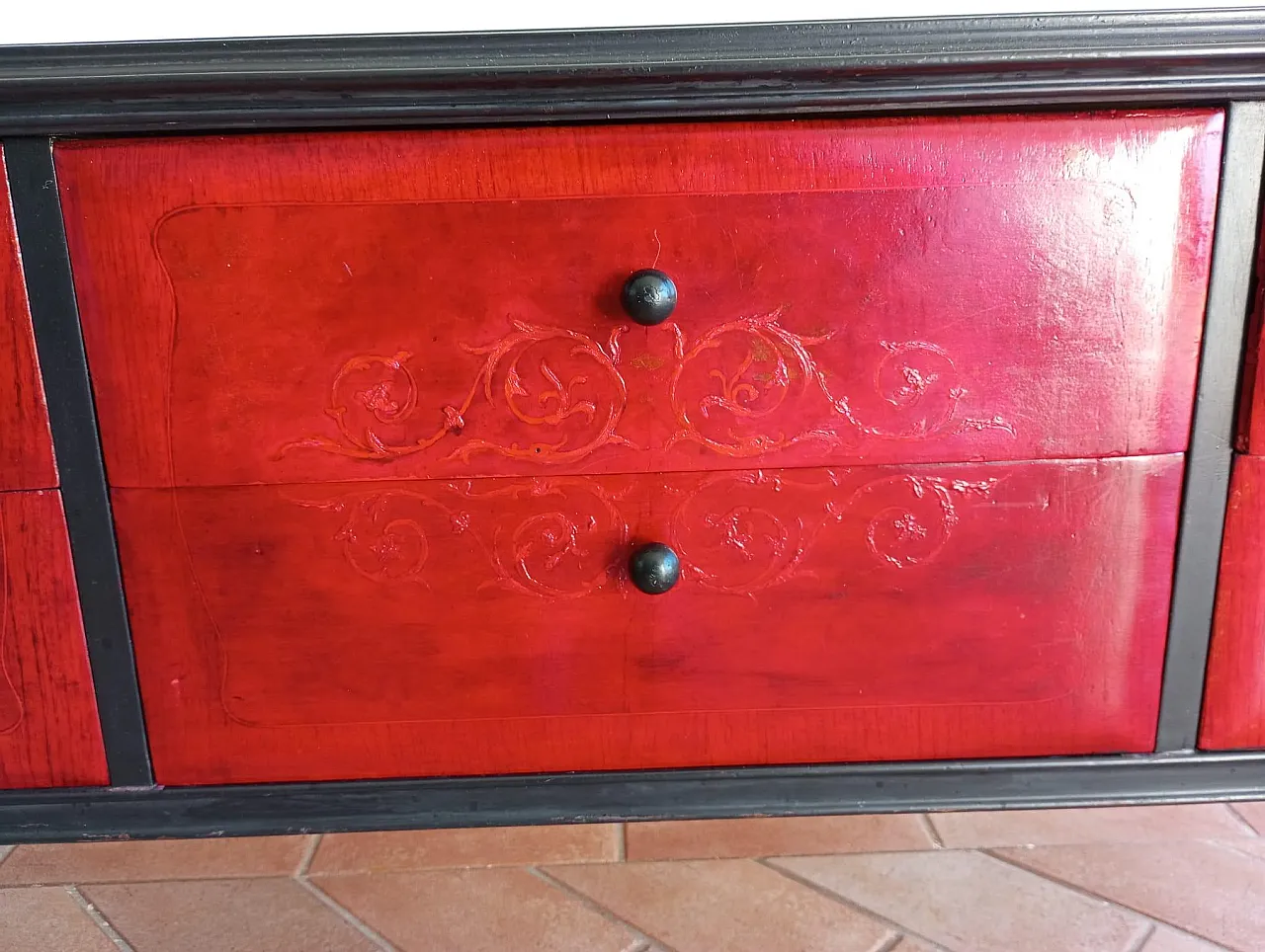 Credenza a cassettiera Art déco, anni ‘70 6