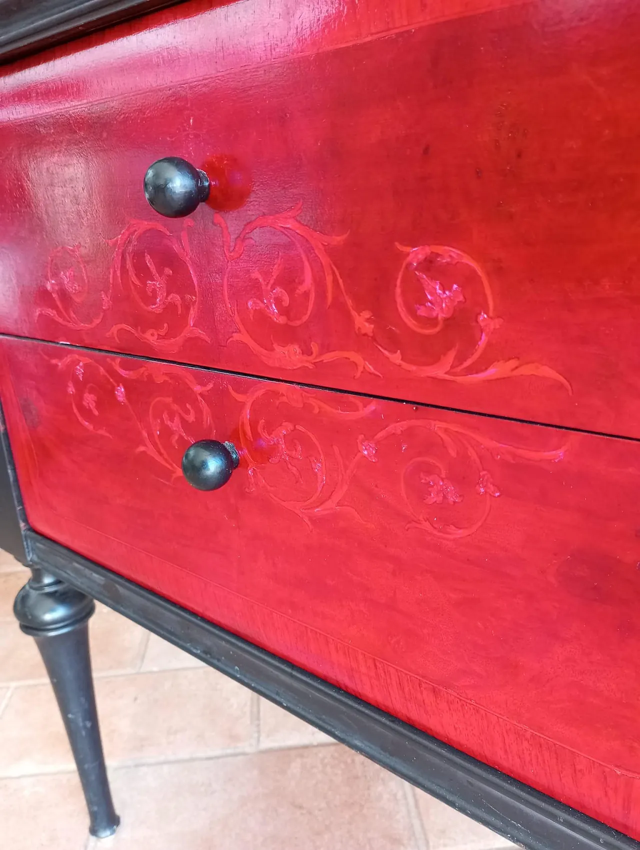 Credenza a cassettiera Art déco, anni ‘70 8