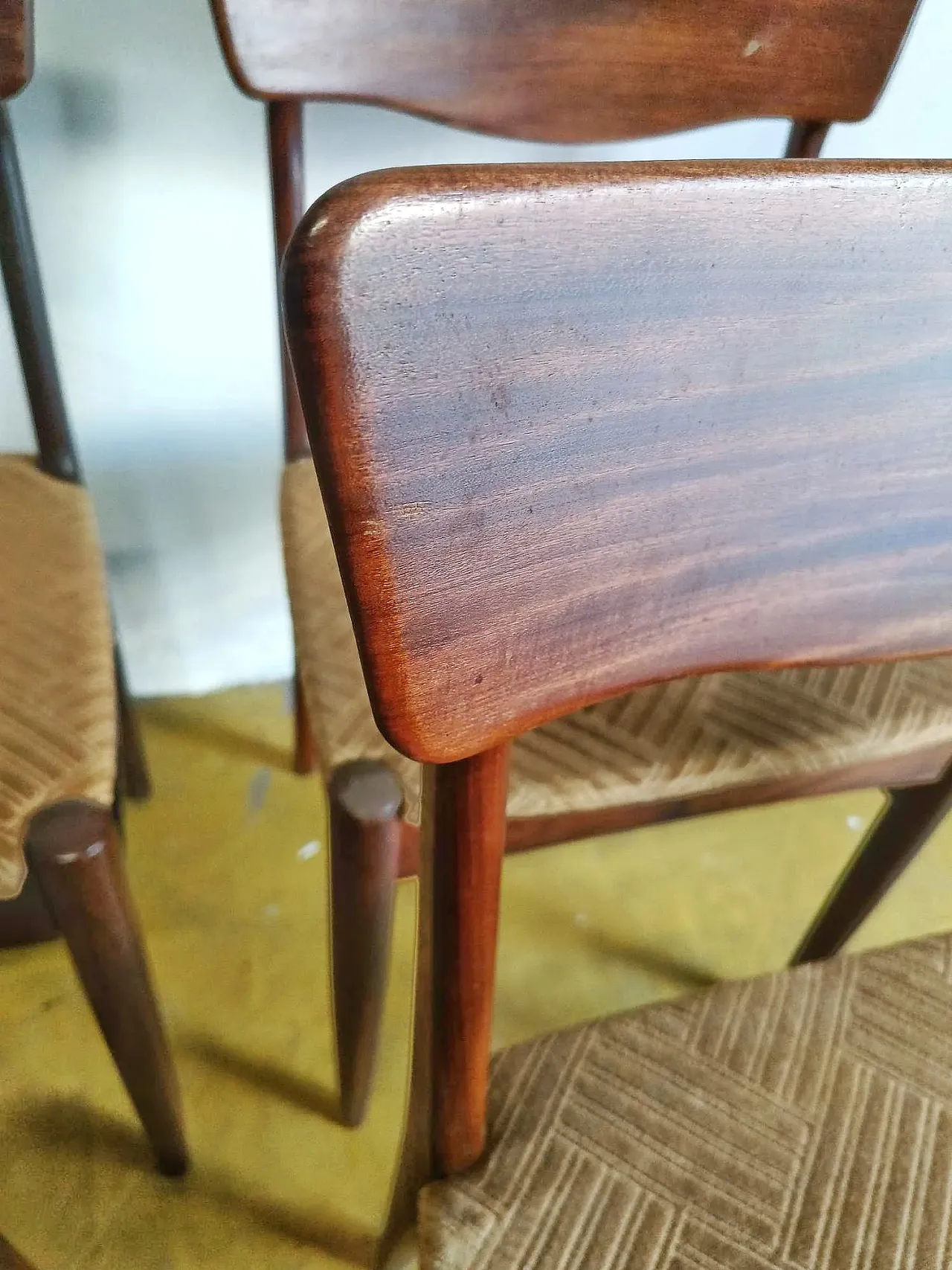 4 Norwegian Teak Chairs, 1950s 3