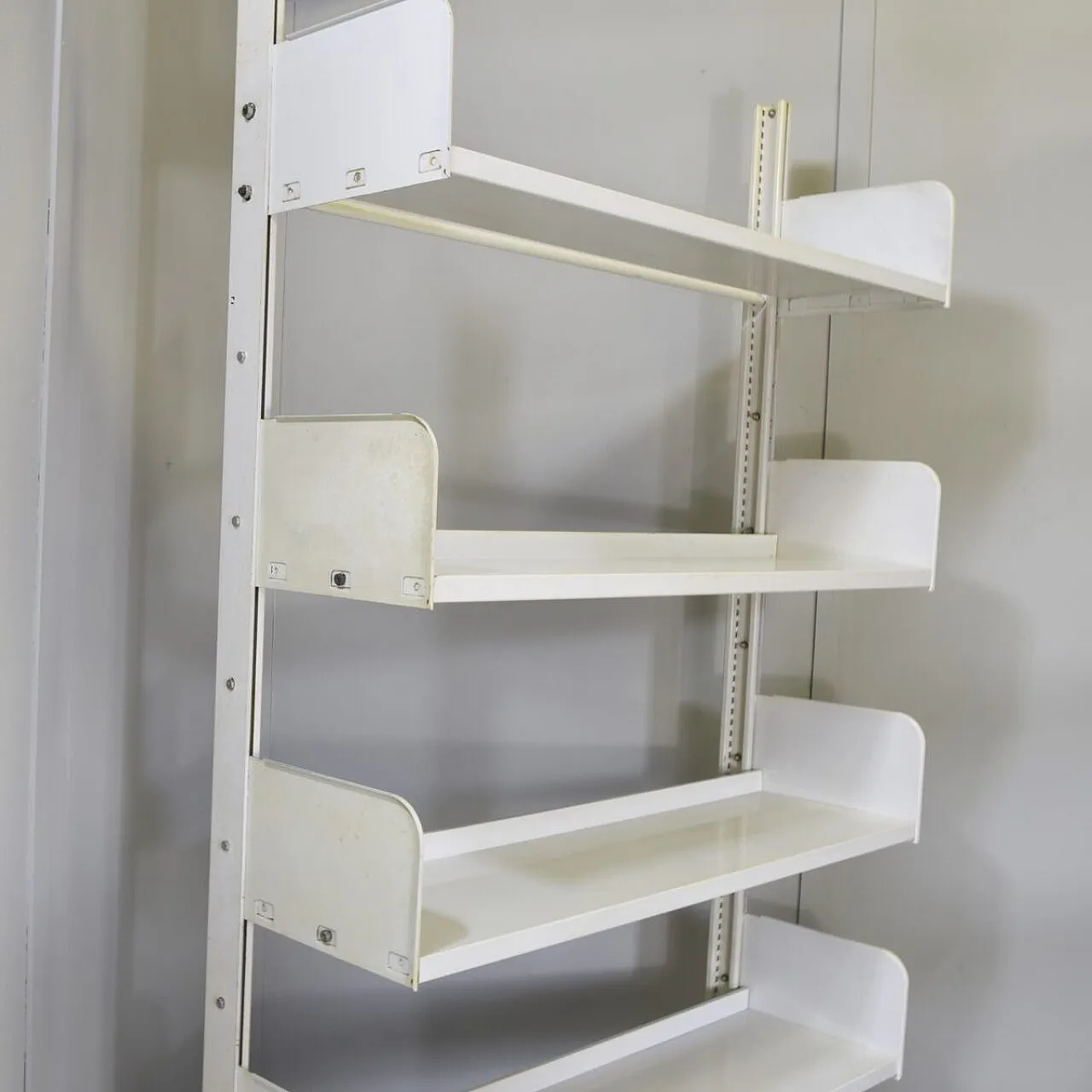 3 Industrial shelving units in lacquered metal by Lips Vago, 1970s 4