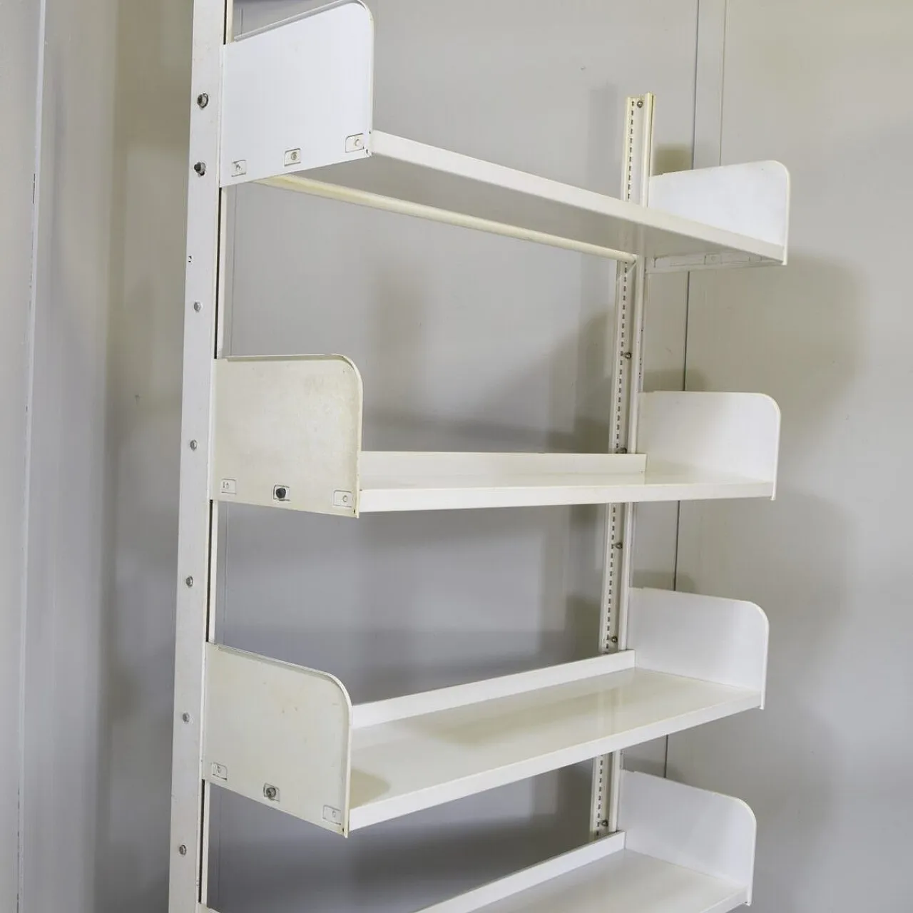 3 Industrial shelving units in lacquered metal by Lips Vago, 1970s 5