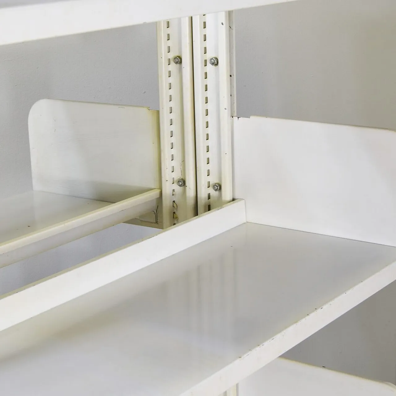 3 Industrial shelving units in lacquered metal by Lips Vago, 1970s 8