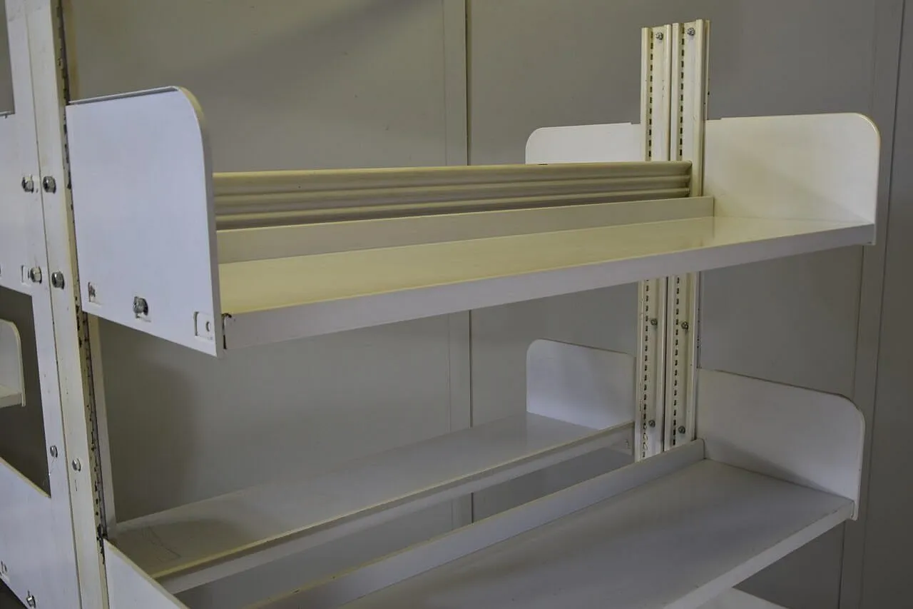 3 Industrial shelving units in lacquered metal by Lips Vago, 1970s 9