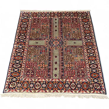 Tappeto Jaipur in cotone e lana, nodo extrafine, fatto a mano, '900