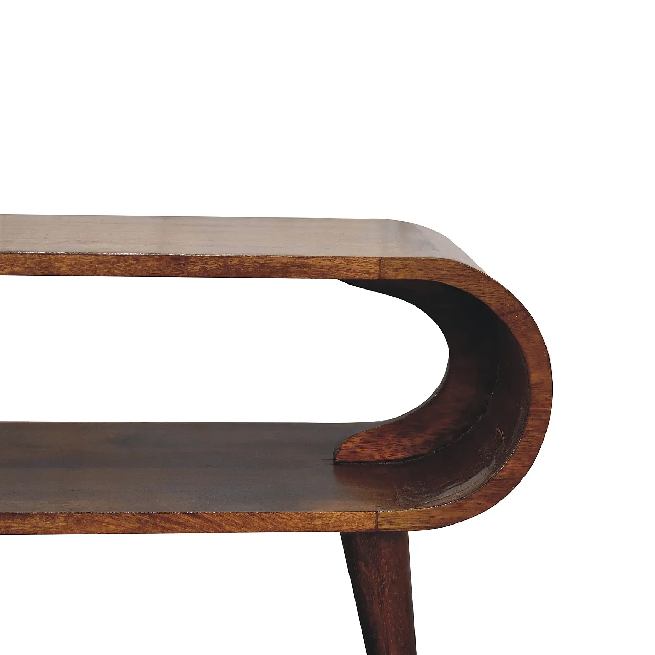 Amaya Nordic-style coffee table in solid wood, 20th century 4