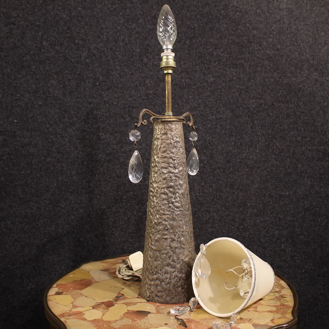 Italian lamp stamped Bragalini Bologna from the 20th century 10