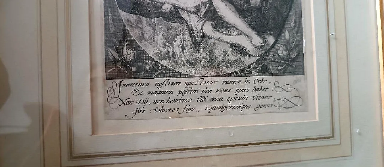 Venere e Cupido di Hendrik Goltzius, incisione a bulino, '600 4