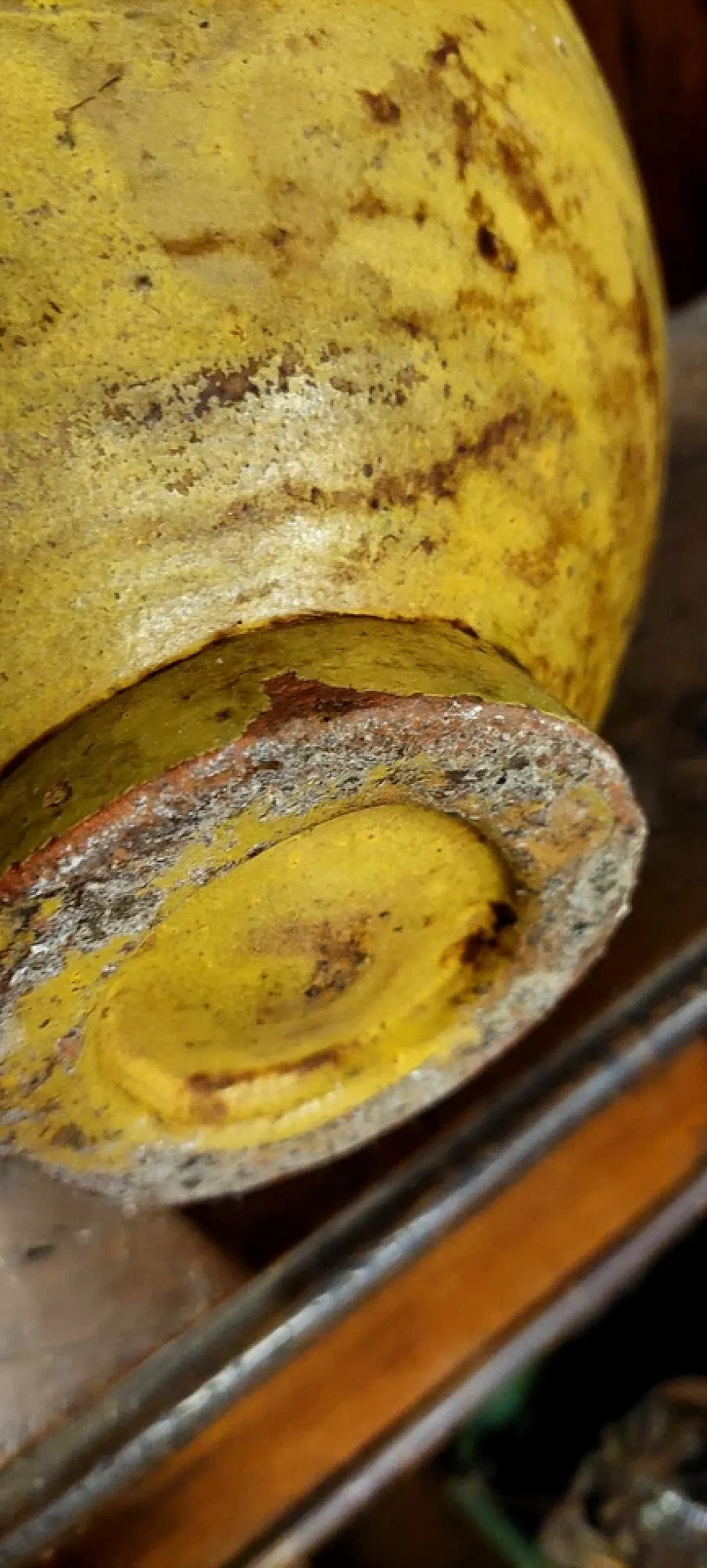 Orcio in terracotta dipinta e smaltata, '800 3