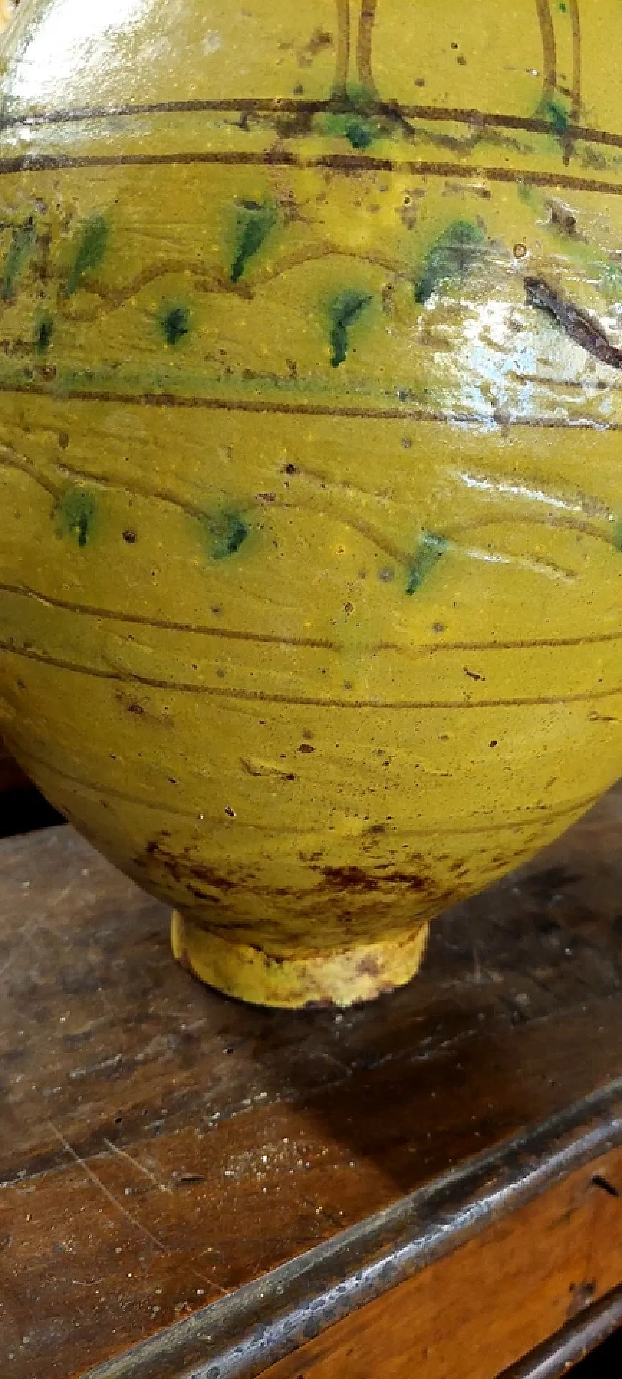 Orcio in terracotta dipinta e smaltata, '800 6