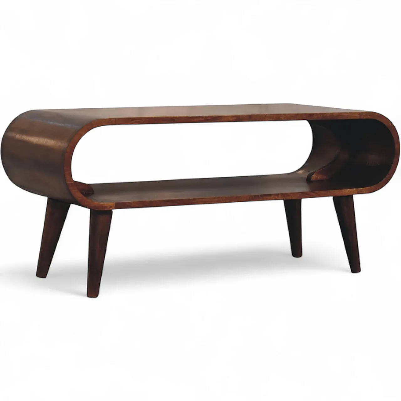 Amaya Nordic-style coffee table in solid wood, 20th century 9