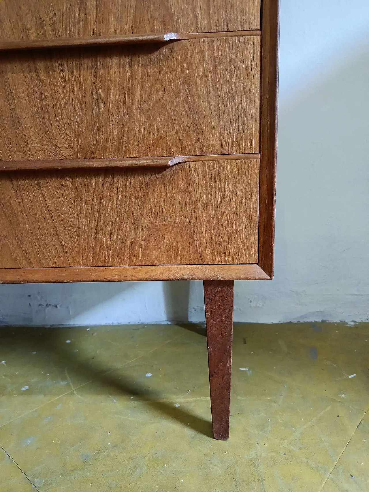 Danish teak chest of drawers, 1950s 1