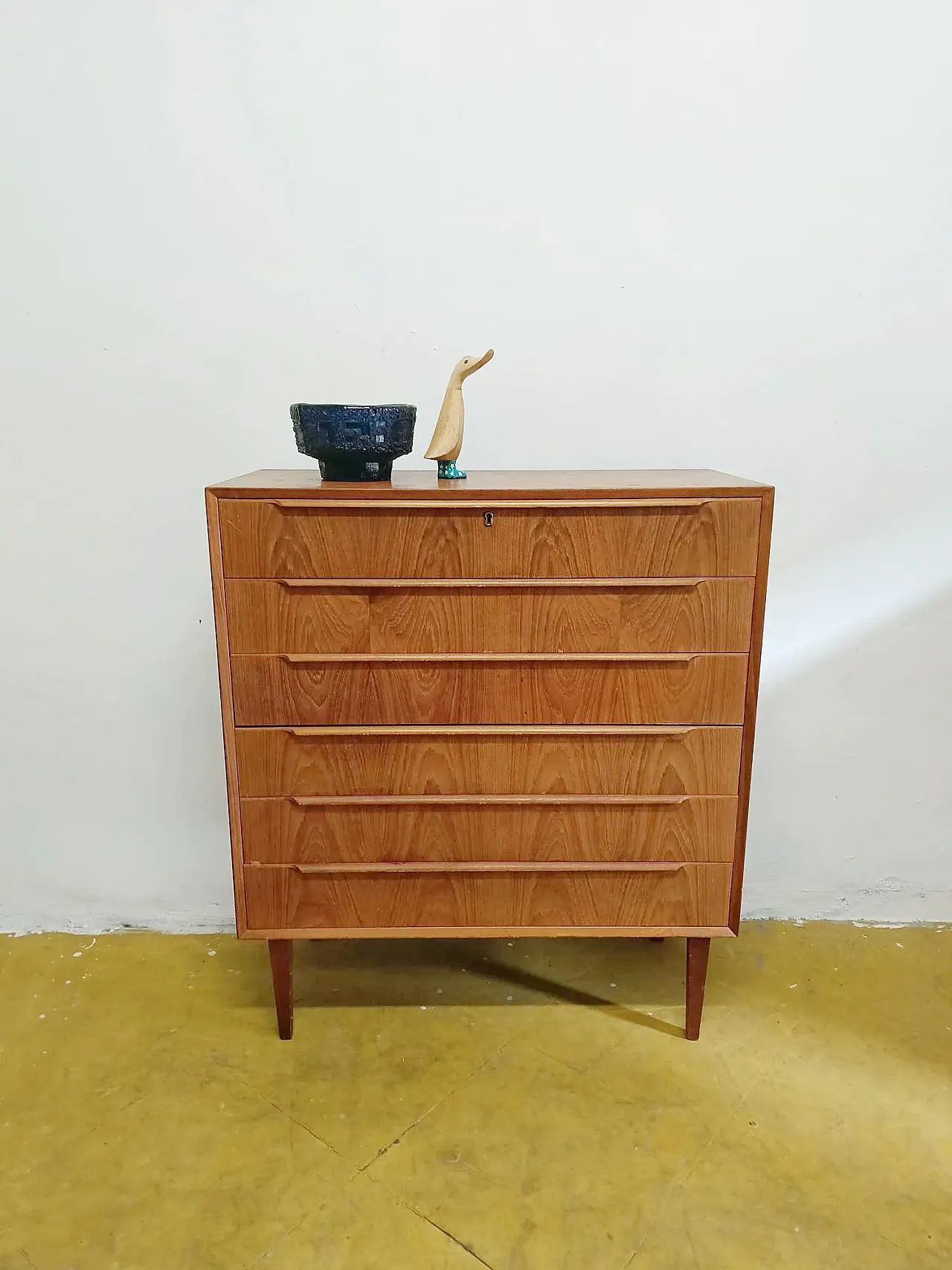 Danish teak chest of drawers, 1950s 2