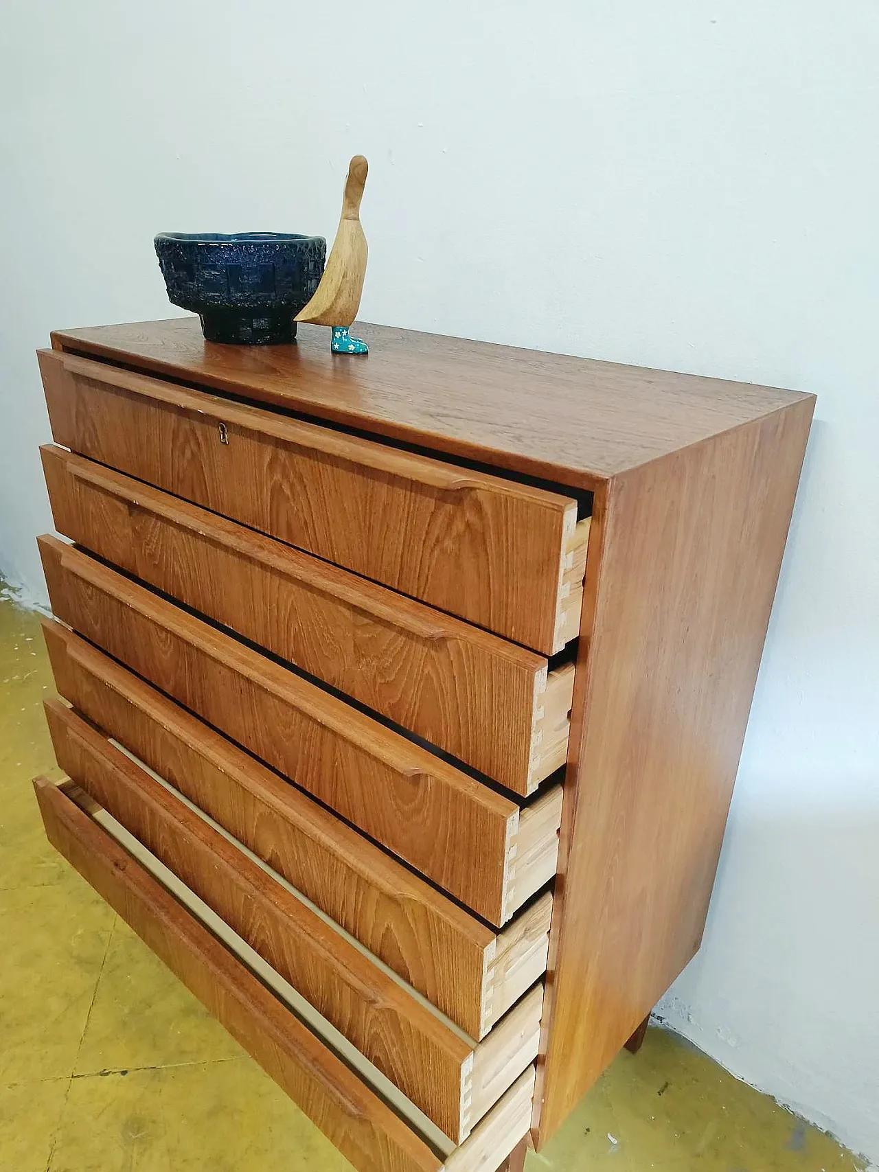 Danish teak chest of drawers, 1950s 6