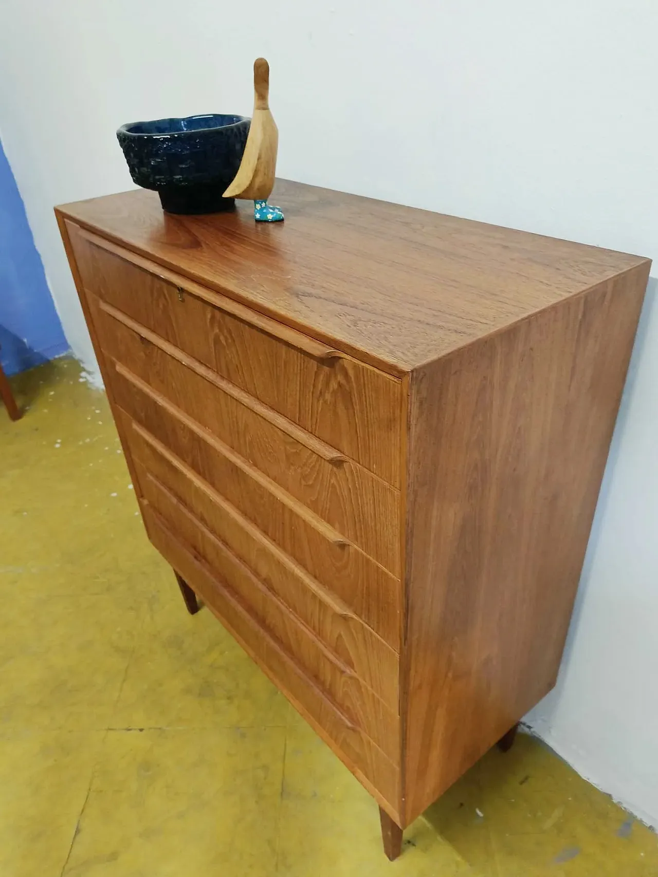 Danish teak chest of drawers, 1950s 7
