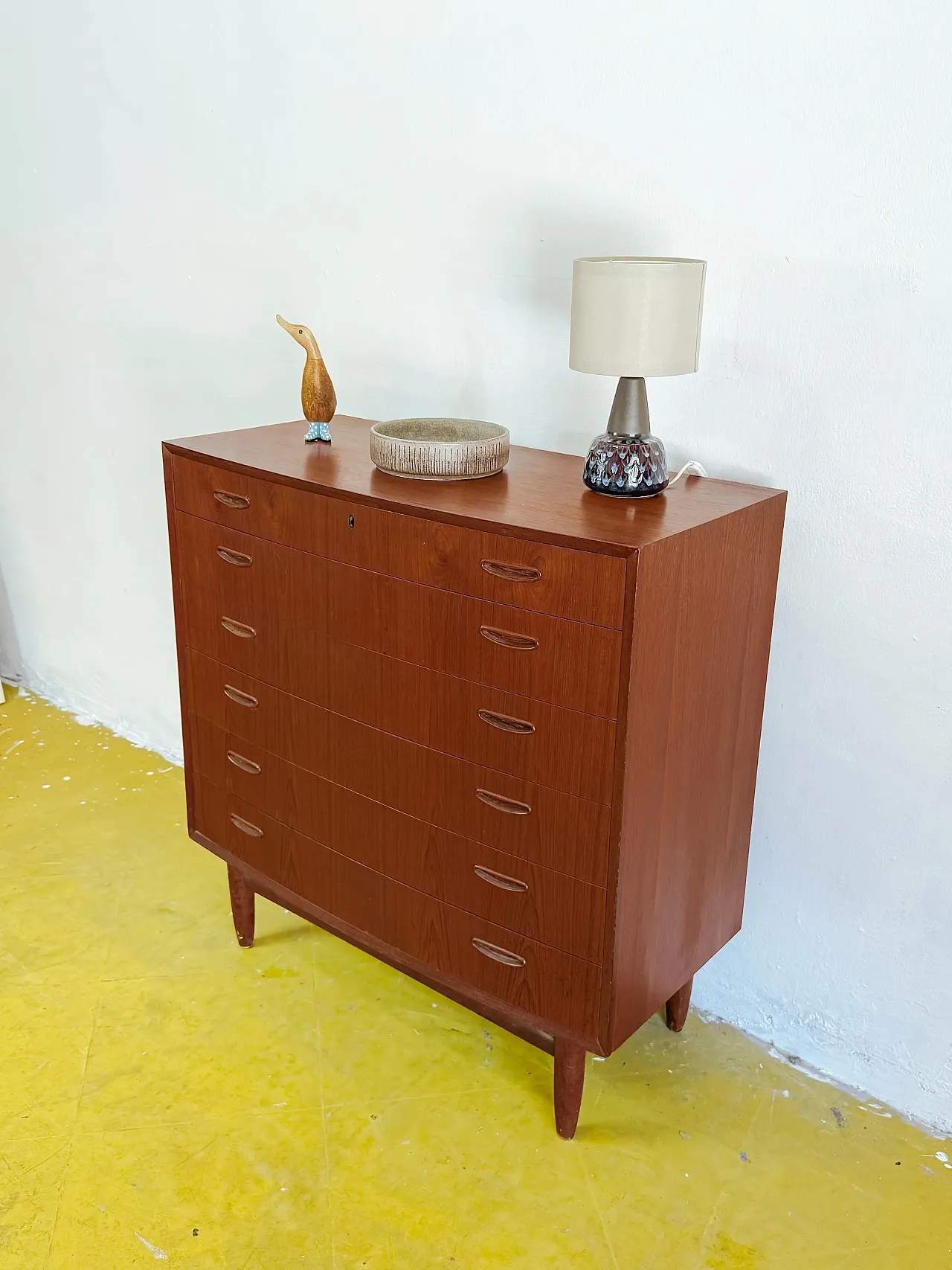 Danish Teak Chest of Drawers, 1950s 1