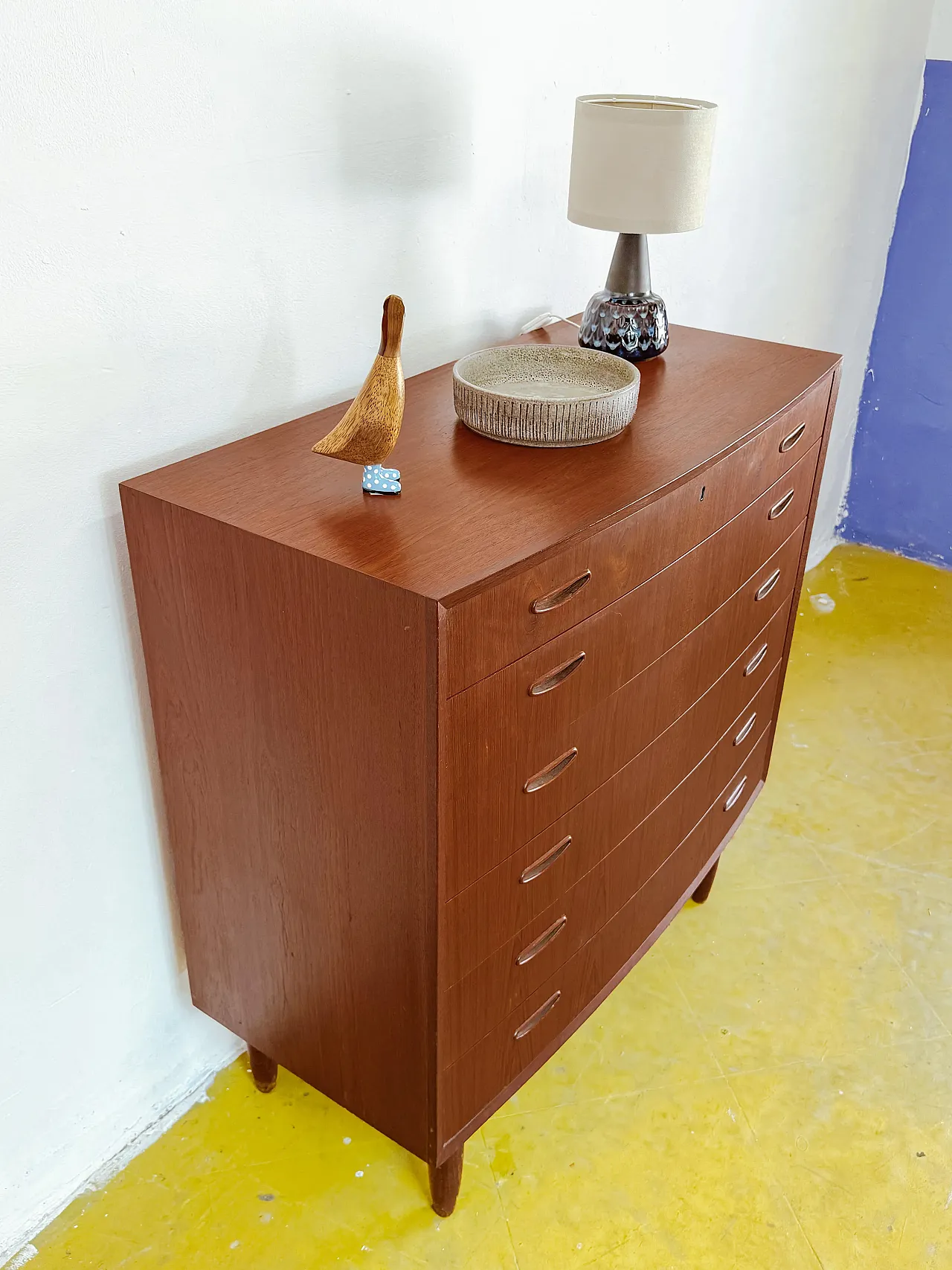 Danish Teak Chest of Drawers, 1950s 4